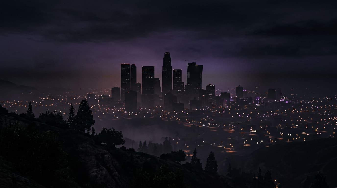 Los Santos Skyline Night